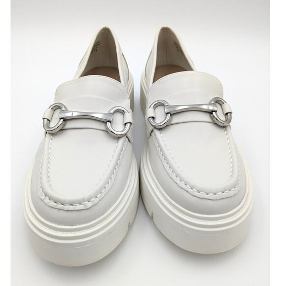 Aldo Miska Chunky Loafers Women's White/silver size US10 EU41 - Picture 2 of 15